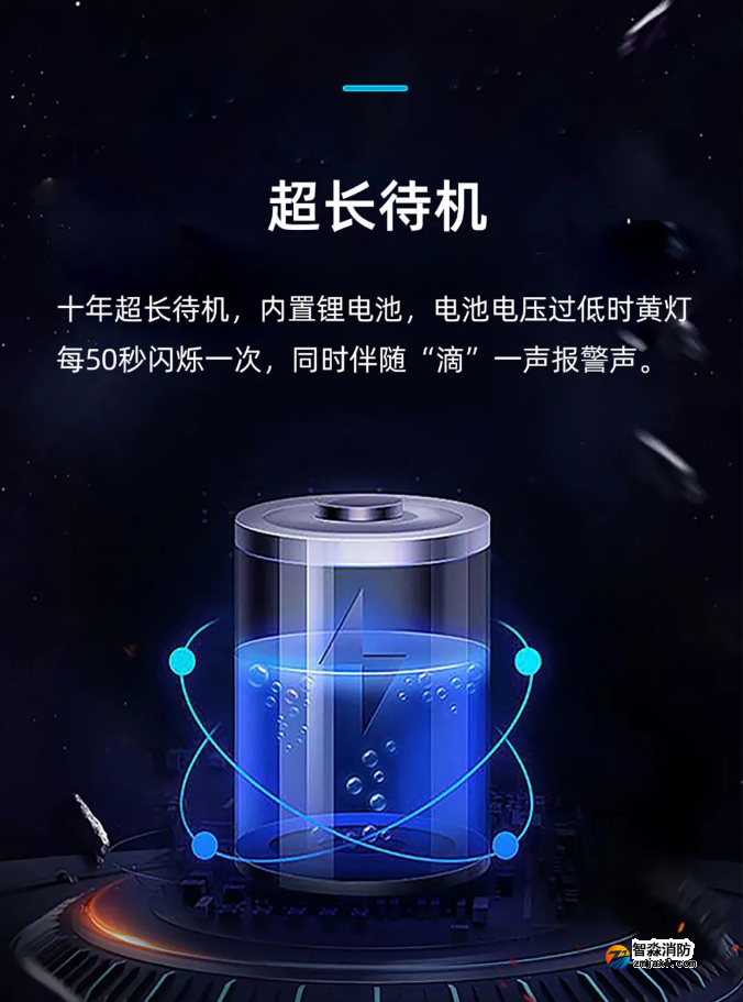 泰和安TX3190A獨立式感煙火災(zāi)探測器超長待機