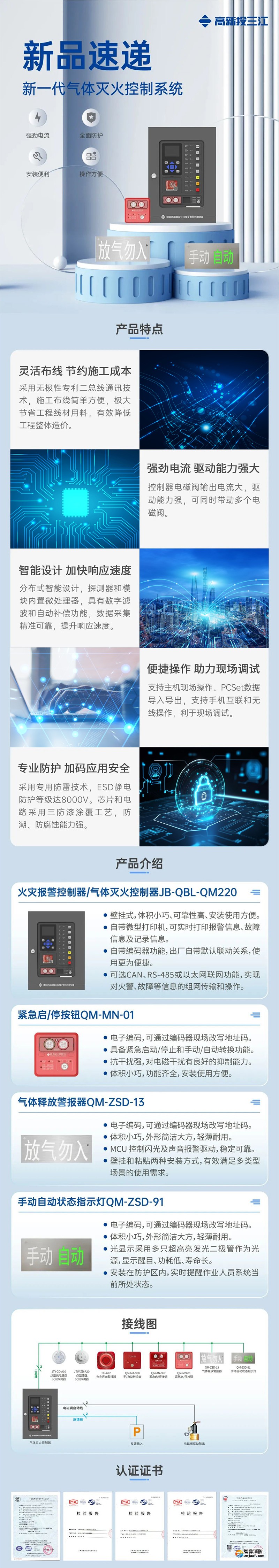 電流更強(qiáng)勁 防護(hù)更全面！高新投三江新一代氣體滅火控制系統(tǒng)隆重推出
