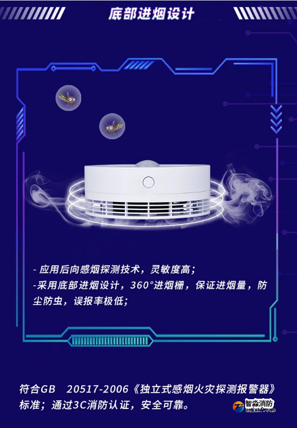 賦安智能煙感 帶人體紅外監(jiān)測FS3036產(chǎn)品設計