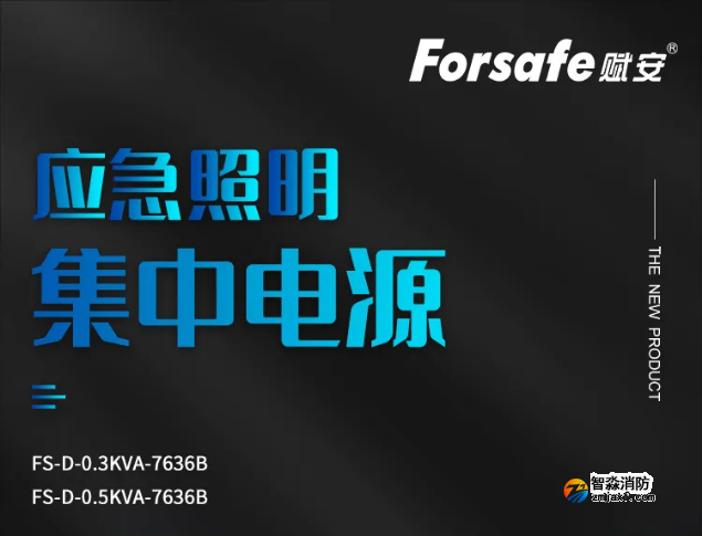 賦安消防FS-D-0.3KVA-7636B、FS-D-0.5KVA-7636B應(yīng)急照明集中電源新品