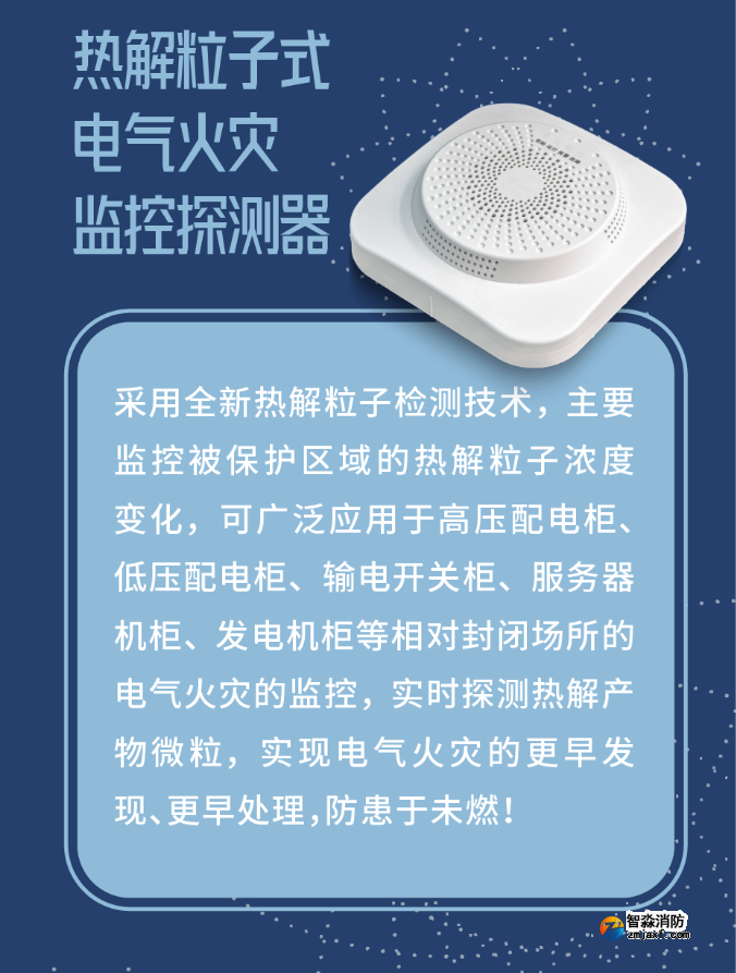 尼特消防熱解粒子式電氣火災監(jiān)控探測器應用